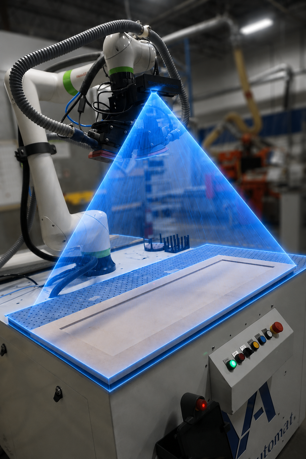 Robotic sanding vision scan