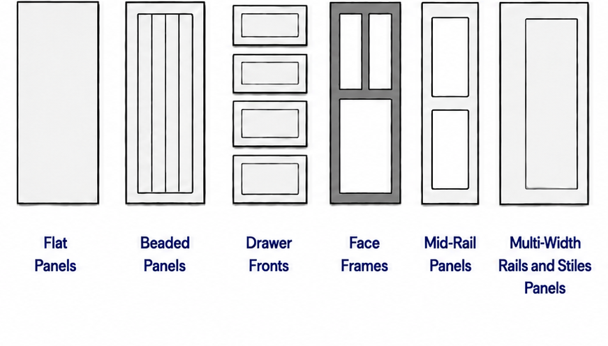 Supported panel types - bottom
